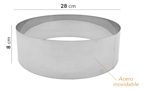 Cintura Aro Molde Torta Reposteria Doña Clara 28x8 Cm Hsk