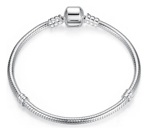 Pulsera De Plata 925 Compatible Con Charms. 17 A 19cm