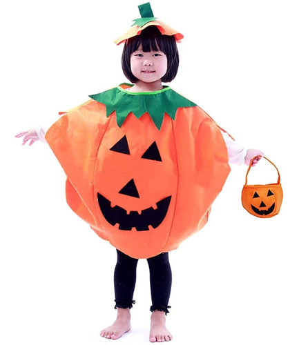 Disfraz De Calabaza 3pc De Halloween Para Niños Niños...