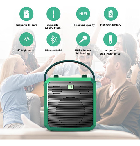 Máquina De Karaoke Con Micrófono Inalámbrico, Máquina De Kar