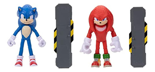 Sonic The Hedgehog Sonic 2 Movie 4  Action Figure 2 Pack - S
