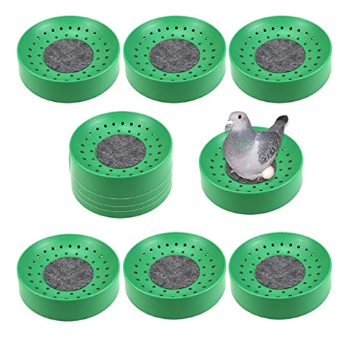 Yolufer 10 Cuencos De Plstico Para Nido De Palomas, Nido De