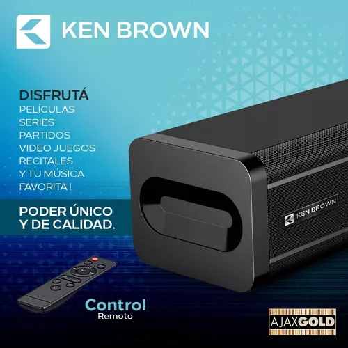 Barra Sonido Sound Bar Tv Smart Ken Brown Sonido Envolvente