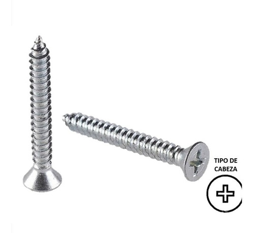 Screw Plana Ph Stainless T304 1/8  X 3/8  500 Pzs *