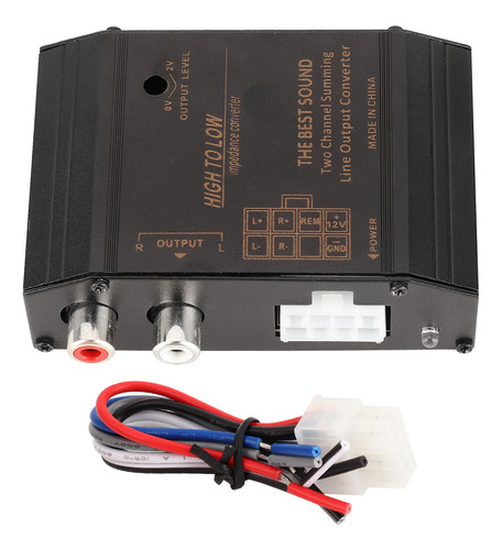 Adaptador De Altavoz De Coche De 12 V Con Convertidor Alto A