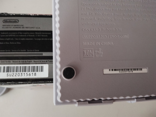 Super Nintendo Snes Classic Mini Original C/ Hackchii Mais Duzentos E Cinquenta Jogos Veja !! Cinza (Usado)