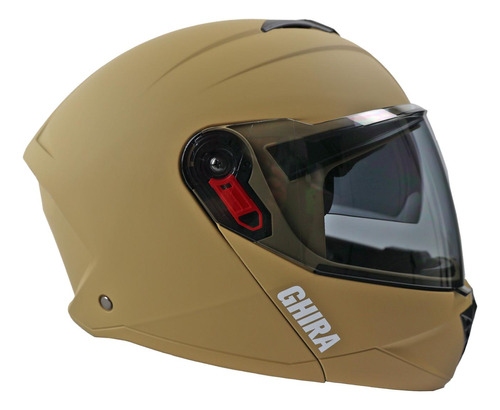 Casco Ghira Gh1000pro Arena Mate Mica Humo Abatible Svs