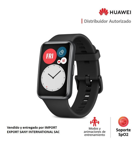  Huawei Smartwatch Watch Fit- Negro