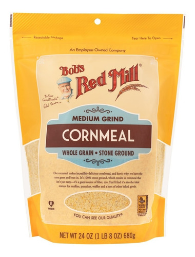 Bobs Red Mill Medium Grind Cornmeal Harina De Maíz 680g