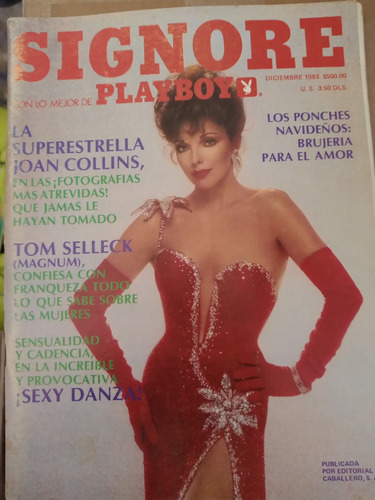 Joan Collins En Revista Signore Tom Selleck Diciembre 1983