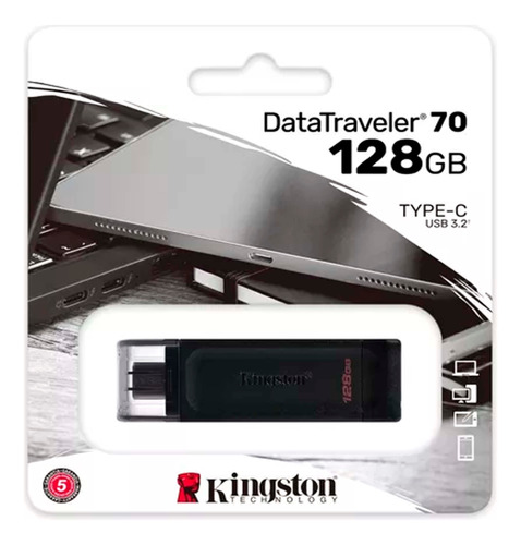 Pendrive Kingston 128gb Usb-c 3.2 Data Traveler 70 Original