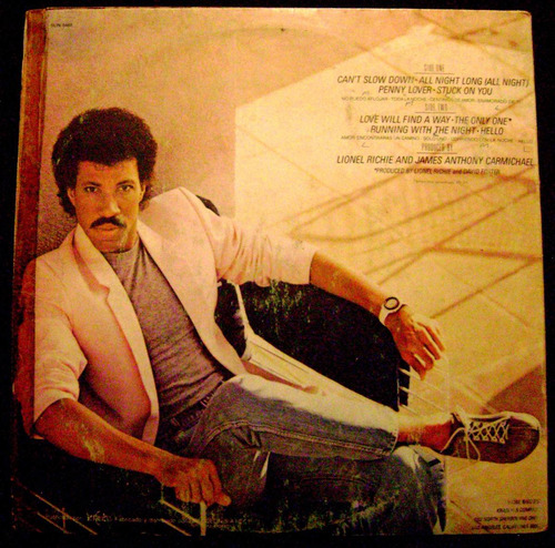 Lionel Ritchie Can´t Slow Down -lp Vinilo-