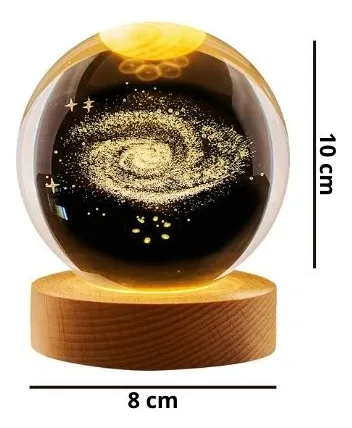 Luz Nocturna Bola De Cristal Planetario