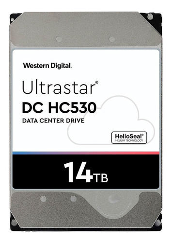 Imagen 1 de 4 de Disco duro interno Western Digital Ultrastar DC HC530 WUH721414ALE604 14TB