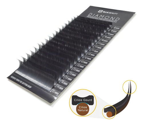 Cílios Fio A Fio Elipse Diamond Gourd Mate Macio Curvatura D