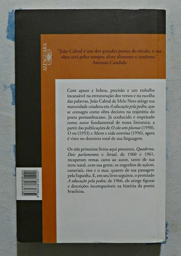 A Educação Pela Pedra (livro) | João Cabral De Melo Neto (Usado)