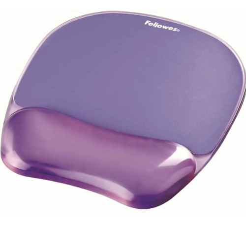 Gel Crystal Transparent Mousepad And Wrist Rest Purple