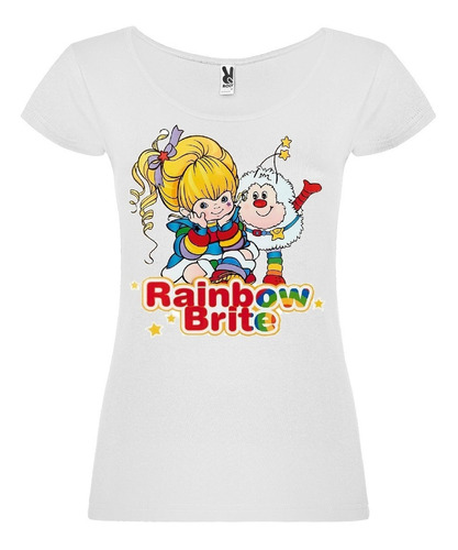  Polera Retro Rainbow Brite 3 Mujer Algodón 