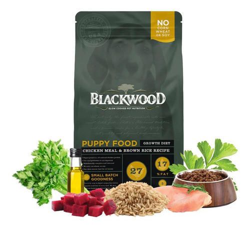 Blackwood Perro Cachorro Con Pollo Y Arroz Integral 2.2kg