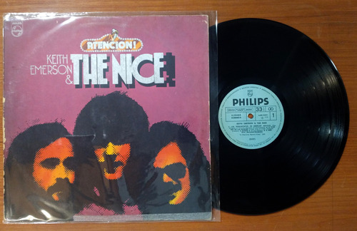 Keith Emerson & The Nice Atencion 1978 Disco Lp Vinilo