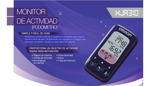 Imagen 2 de 2 de Monitor De Actividad Omron Hja310 - Podómetro