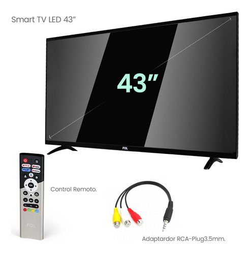 Fol Ft-43g2 Televisor 43 Fullhd Smarttv Googletv Bluetooth