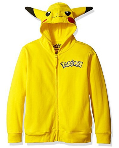 Sudadera Con Capucha Para Niños Grandes De Pokémon Pikachu,