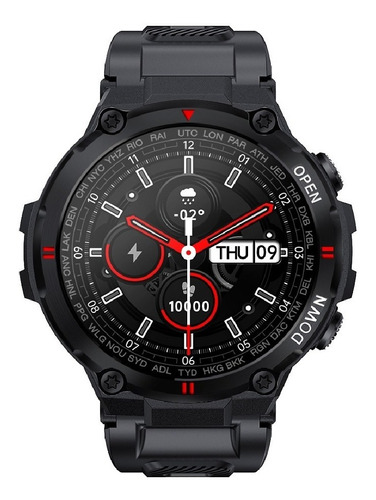 Smartwatch Reloj Inteligente K22 Llamadas Temperatura Negro