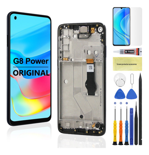 Pantalla Táctil Original Para Moto G8 Power Xt2041 Con Marco