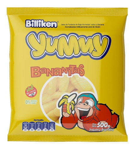Gomitas Yummy Bananitas X 500 Gr - Lollipop