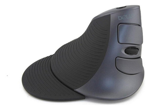 Mouse ergonómico inalámbrico Delux  M618GX grey black 6 botones