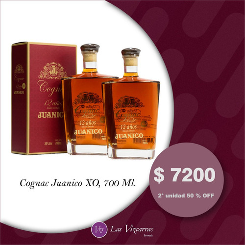 Cognac Juanico Xo - 2º Unidad 50% Off