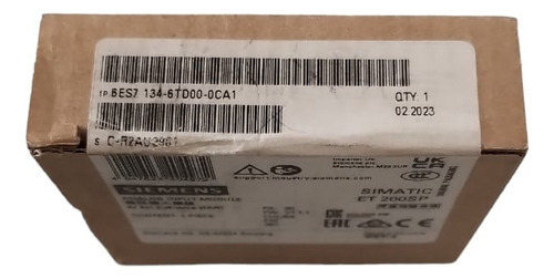 6es7134-6td00-0ca1 Analog Input Module Siemens