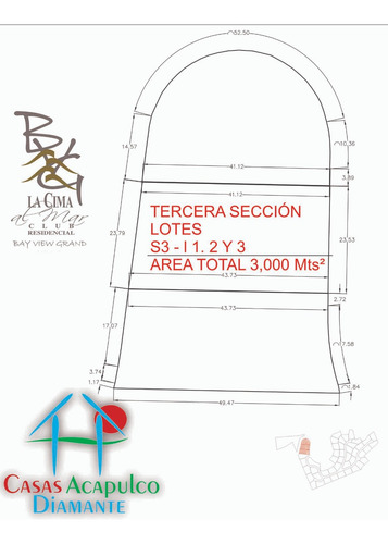 Cad Terreno La Cima S3 - L1, 2 Y 3. Tres Lotes Residenciales En Uno De Los Fraccionamientos Más Exclusivos Y Lujosos De Acapulco