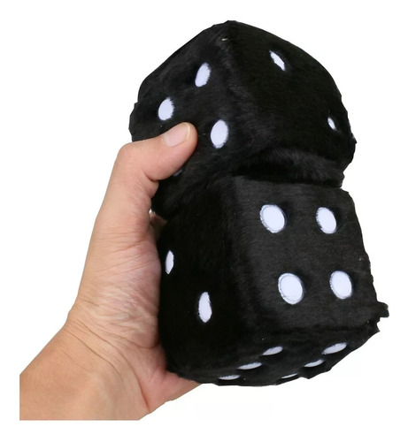 2 Pares De Peluche Colgante Para Carro Estilo Dados