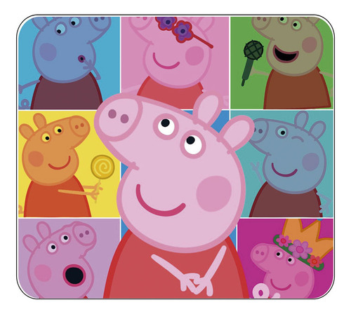 Mouse Pad Peppa Pig Diseño  Regalo Cumpleaños Infantil 970