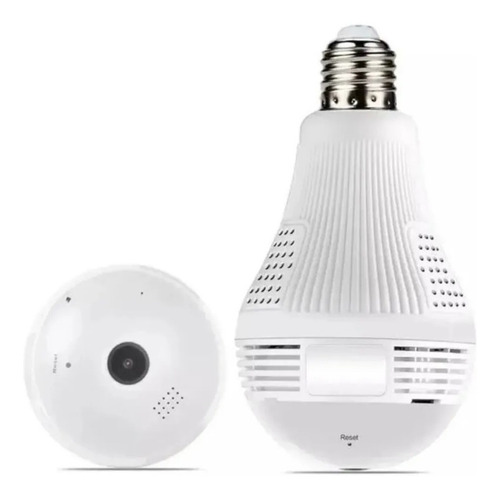 Imagem 1 de 4 de Lampada Panoramica Wifi Espia Vr360- Vigiar Filho
