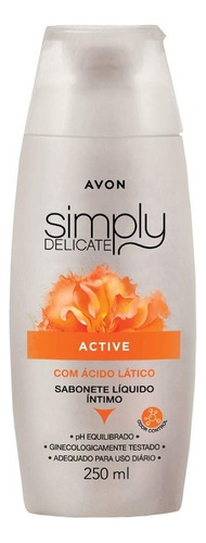 Sabonete Líquido Íntimo Simply Delicate Active 250ml - Avon