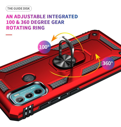 Sjghm- Capa De Celular Com Anel Magnético Para Moto G60/g40