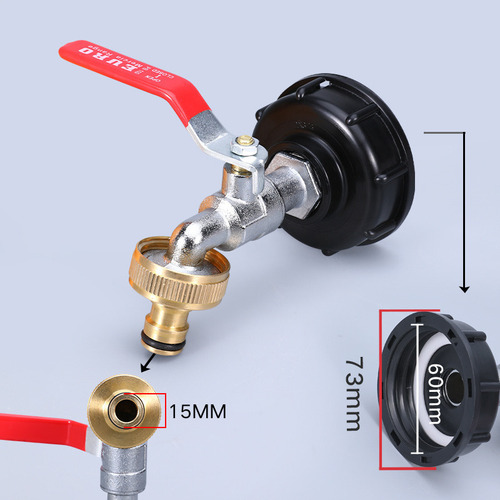 Adaptador Para Tanque Ibc Tote Tank Con Llave Esférica De 3/