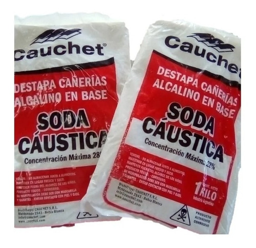 Soda Caustica X1 Kilo Cauchet Materia Activa %28 X10unidades