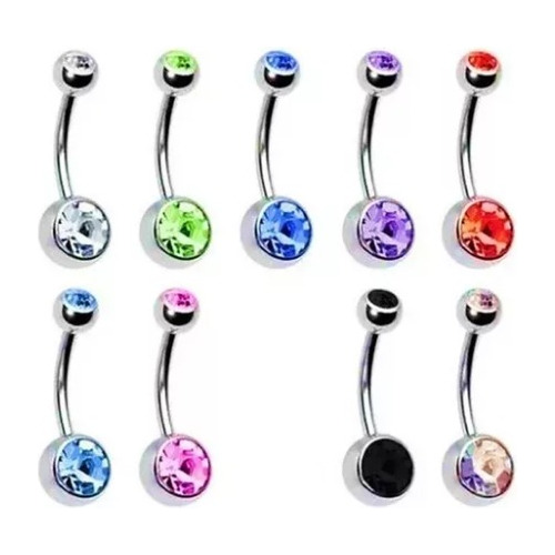 Piercing Ombligo Cristal 316l Mirame