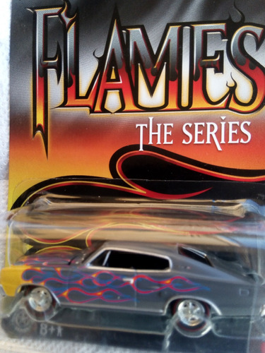 Johnny Lightning  1966 Dodge Charger Flames (caballito)