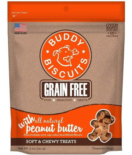 Dulces Para Perros Buddy Biscuits Sin Granos, Suaves Y Masti