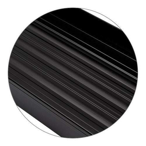Estribo Aluminio Prime Preto Strada Cabine Dupla 2021