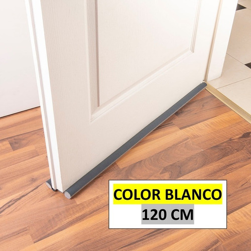 Imagen 6 de 8 de Zócalo Burlete Suprabond Doble Bajo Puerta 120cm - Blanco
