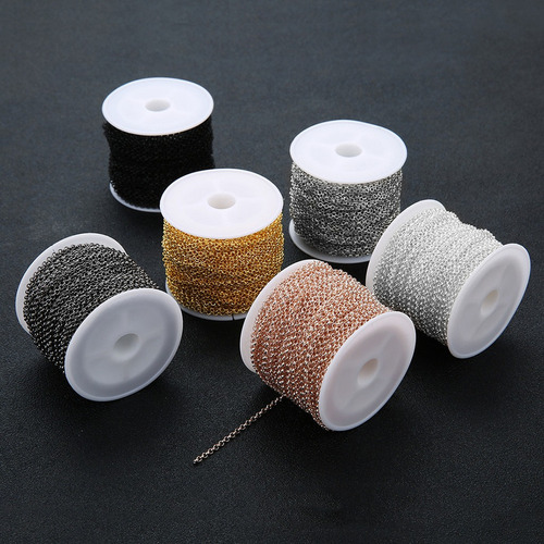 3 Piezas 10 Yardas / Rollo De Pulsera Collar Cadenas