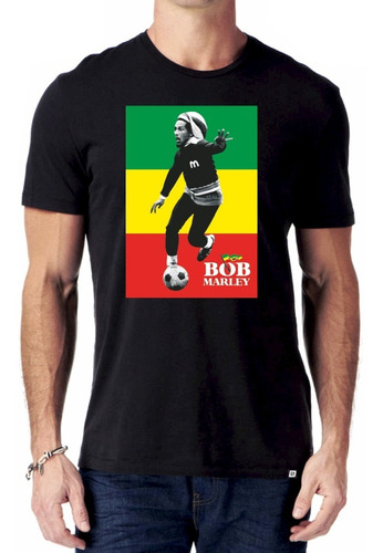 Remeras Reggae Bob Marley Futbol 1 Estampado Digital Stamp