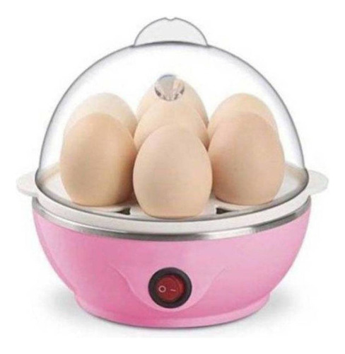 Ovos Cozidos Egg Cooker Cozedor Elétrico 110v 350w Rosa