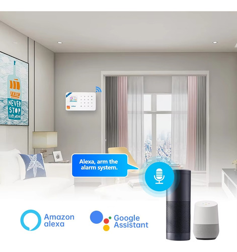 Kit Alarma Kerui W202 Hogar Wifi Gsm Tuya Alexa Google
